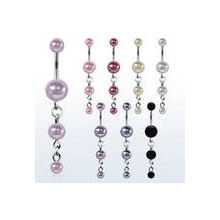 Piercingate piercing do pupíku PBV00590 Černá