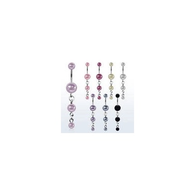 Piercingate piercing do pupíku PBV00590 Černá