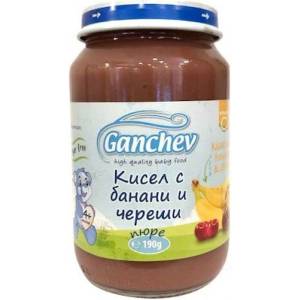 Ганчев пюре десерт кисел с банан и череша - 190 г