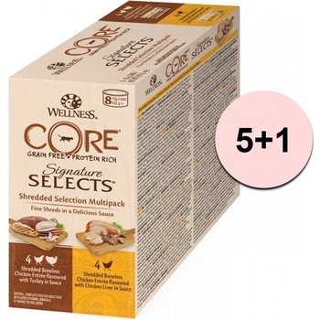 Wellness Core Signature Selects Shredded Selection 8 x 79 g