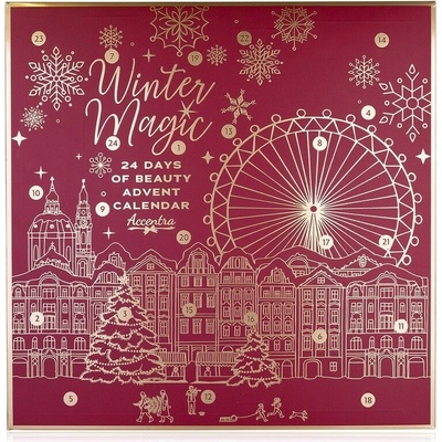 Accentra Adventní kalendář Winter Magic Bordeaux