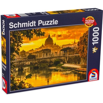Schmidt Spiele Пъзел Schmidt от 1000 части - Залез над Рим (58393)