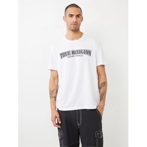 True Religion Painted Horseshoe Relaxed Tee - White