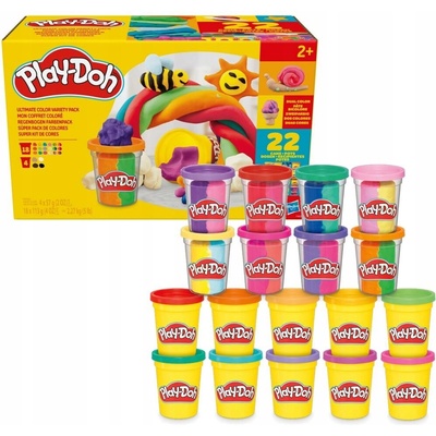 PLAY-DOH Modelína BAREVNÁ SMĚS 22-BALENÍ Náhradní tuby F9820