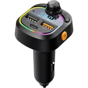  C28 CAR Bluetooth FM трансмитер - 3.1 А, 7 LED светлини, 2xUSB + TYPE C