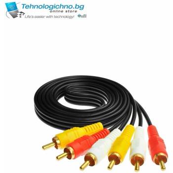 Image 1 of DeTech Кабел 3RCA M/3RCA M10m (VLVP24300B100)
