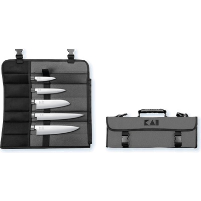 Kai Комплект 5 ножа KAI Wasabi Black в малка чанта за ножове (DM-0781EU67)
