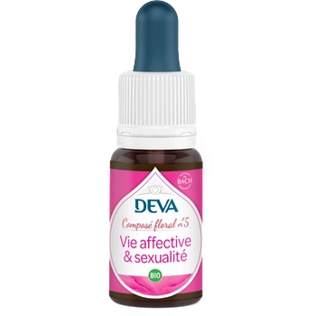 Deva Емоционален живот и сексуалност, капки по метода на Бах №5, 15 ml | Deva (777039 (152454DEVA))