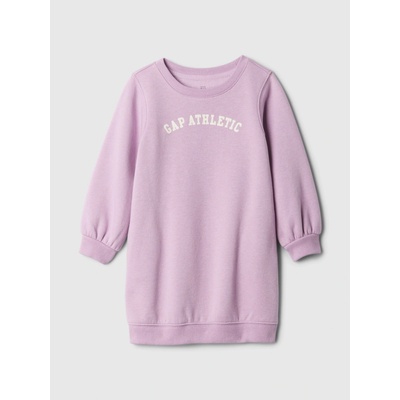 GAP Baby mikinové šaty s logom Ružová