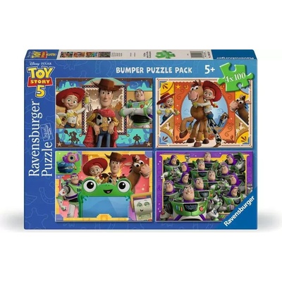 Ravensburger Пъзел Ravensburger от 4 х 100 части - Играта на играчките 5 (12004283)