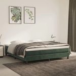 vidaXL Матрак с покет пружини 160 x 220 x 20 см Тъмнозелено (4016627)