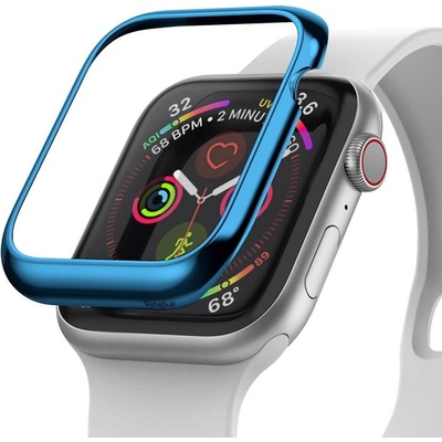 Ringke Стоманена рамка с висока степен на защита за Apple Watch 40мм - Ringke Bezel Styling (син) (AW4-40-04)