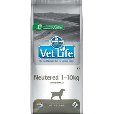 Vet Life Natural Canine Dry Neutered 1 10 kg 2 kg
