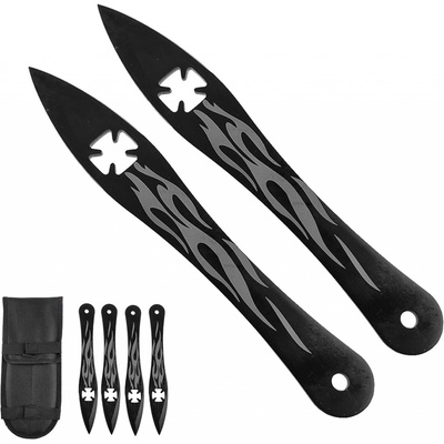 Chladné Zbraně Velké vrhací nože CROSS IN FIRE 4 ks