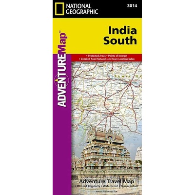 National Geographic Adventure Travel Map India South