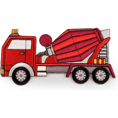 Nažehlovačka auto, traktor, loď Varianta: 73 červená míchačka, Balení: 1 ks