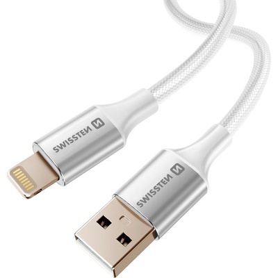 Swissten 71523310 USB / Lightning, 1,5m, bílý