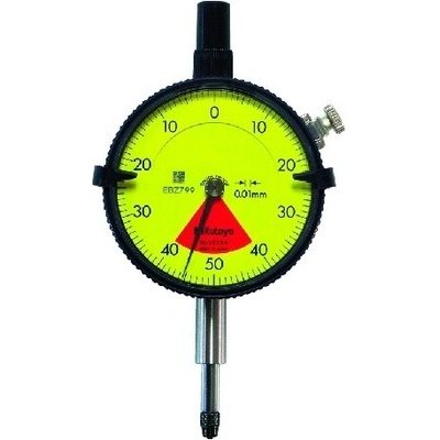 Mitutoyo Jednootáčkový číselníkový úchylkoměr IP52 0,8/0,01mm zdvih vřetene 5mm bez očka 2929AB-62