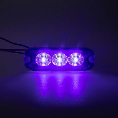 PROFI SLIM výstražné LED světlo vnější, modré, 12-24V, ECE R10