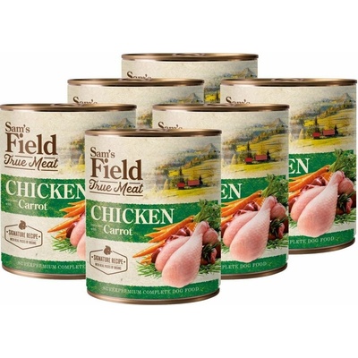 Sam's Field Adult True Meat Chicken & Carrot 6 x 800 g