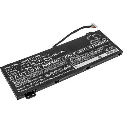 Cameron Sino Батерия за Acer Aspire 7, Nitro 5/7, Conceptd 3/5, Predator Helios/Triton и други, 3700 mAh, Li-Po (CS-ACS314NB)