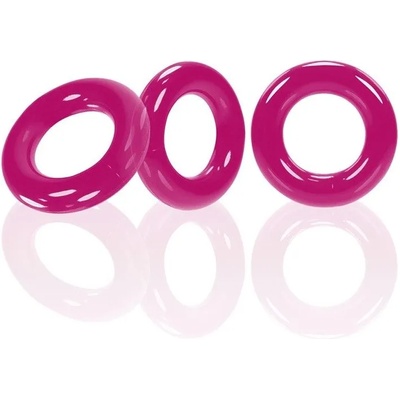OXBALLS WILLY RINGS 3-pack Cockrings Hot Pink