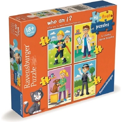 RAVENSBURGER Moje prvé puzzle Uhádneš kto som? 4v1 2,3,4,5 dielov