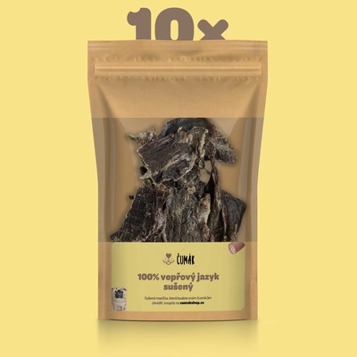 ČUMÁK 100% vepřový jazyk sušený 10 x 50 g