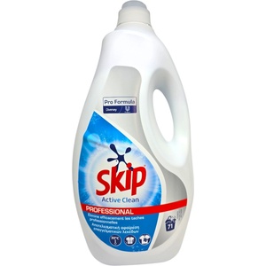  Skip active clean professional, перилен препарат, Бели и цветни дрехи, 71 пранета, 5 литра