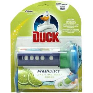 DUCK ароматизатор за тоалетна чиния, Свеж диск, Лимон, 36мл