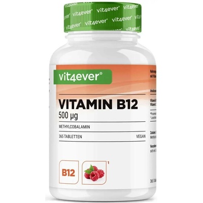 Vit4ever Vitamin B12 malina 500 mcg 365 pastilek