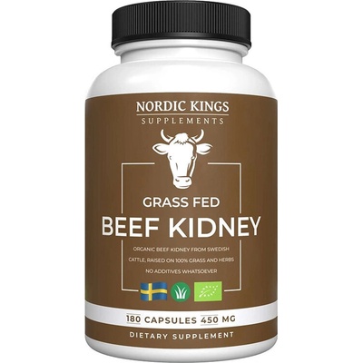 Говежди бъбрек 500 mg 180 капсули | Nordic Kings (601654 (55165) AS)