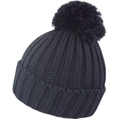 Result Pletená čiapka s brmbolcom R369X Black