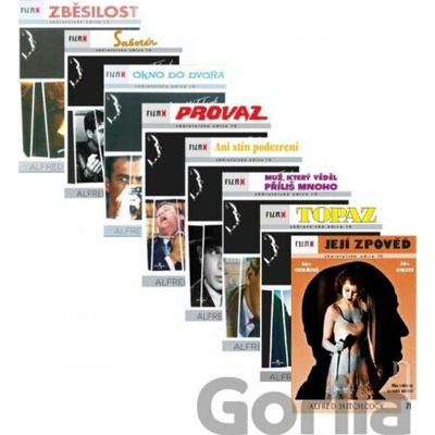 8x Alfred Hitchcock 8DVD sada