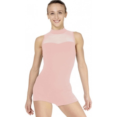 Lulli baletný celotrikot so sieťkou LUB825 sv. ružové