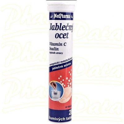 MedPharma Jablečný ocet + C + Inulin tablet eff.20
