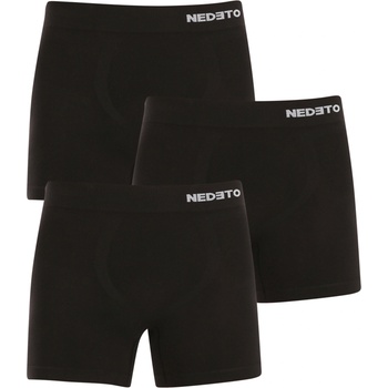 Nedeto Комплект от три безшевни бамбукови боксерки в черно Nedeto Nedeto | Cheren | МЪЖЕ | M