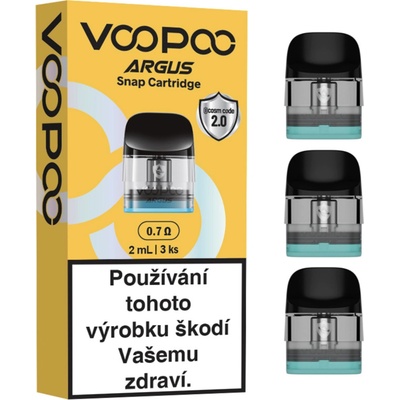 VooPoo ARGUS SNAP Top Fill cartridge 2ml 0,7 Ohm 3 ks