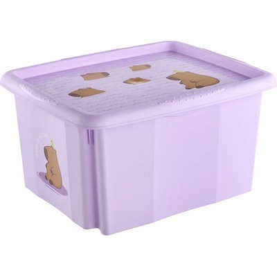 KEEEPER Úložný box s víkem , 24 l, fialový.
