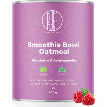 BrainMax Pure Pure® овесна каша, малина и ашваганда, БИО, 400 г