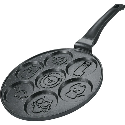 Herzberg HG-CP267ANL:26cm mramorová panvica na palacinky a lievance - 7 roztomilých zvieratiek