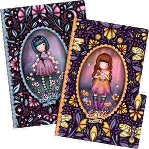 Santoro Комплект тетрадки Santoro Gorjuss In The Forest - Fairy Dusk & Firefly Dawn, широки редове, 2 броя (1334GJ01)
