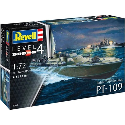 Revell Model Kit Plastic loď 05147 Patrol Torpedo Boat PT109 1:72
