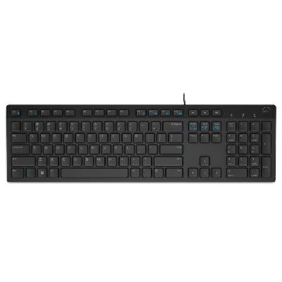 DELL klávesnice KB216/ multimediální/ britská/ UK/ USB/ drátová/ černá 580-ADGV
