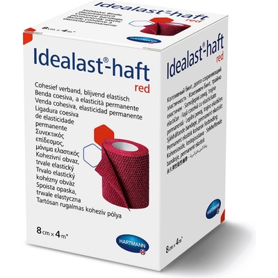 Hartmann Idealast-haft color 8 cm x 4 m obinadlo elastické červené