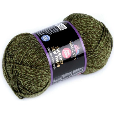 Příze pletací Everyday New Tweed 100 g Varianta: 6 (75106) zelená olivová, Balení: 1 ks 52366/130013/244515