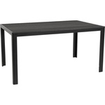 Mira-N HORECANO Правоъгълна маса 156x78xh74 см PLASTIC WOOD ЧЕРНА (SAK-156) (0195338)
