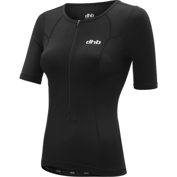 Image 1 of Dhb Фланелка с къс ръкав Dhb dhb Women's Hydron Tri Short Sleeve Top - Black