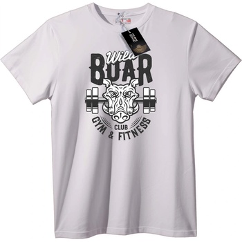NOONEBRAND Тениска Диво прасе фитнес - XL, Black