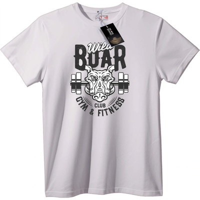 NOONEBRAND Тениска Диво прасе фитнес - XL, Black